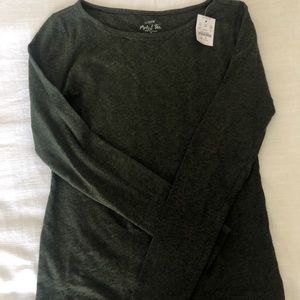 NWT J.Crew Green Artist Tee